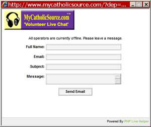Chat Window: Leave Message