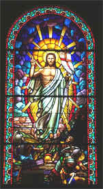 Traditional Stained Glass (Risen Jesus)