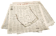 Newspaper with glasses