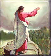 Jesus Speaking From Boat