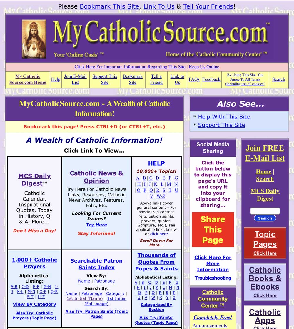 MyCatholicSource.com (proper spacing at right)