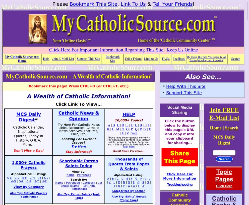 MyCatholicSource.com (proper spacing at right)