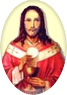 Jesus with Eucharist [Click image for daily devotion information]