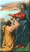 Our Lord with St. Peter (with keys)