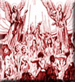 Angels Visiting the Souls in Purgatory (the poor souls are engulfed in the purgatorial fire)