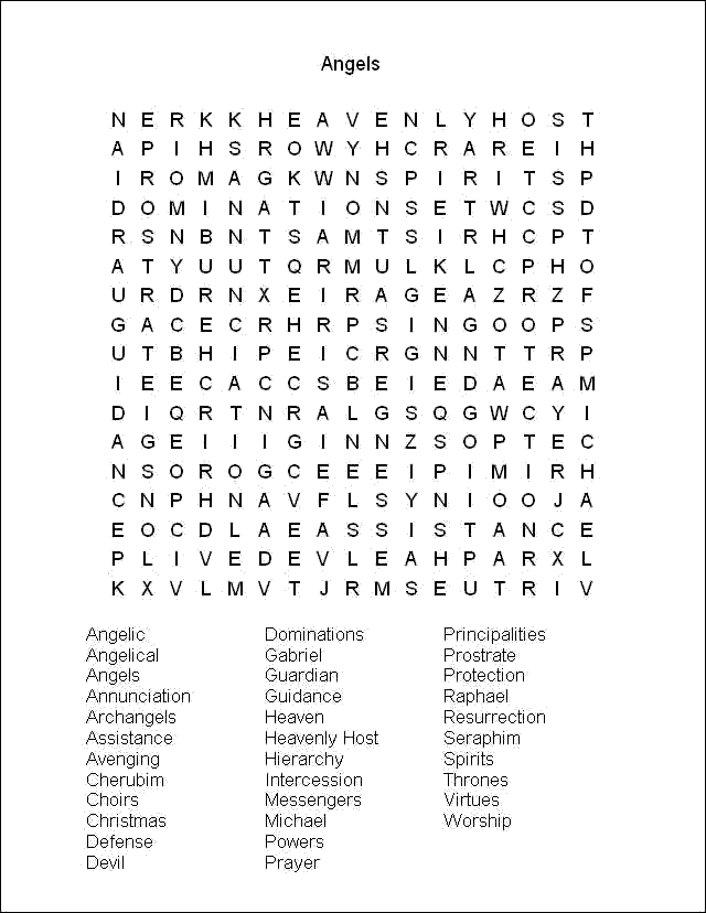 Word Search Puzzle